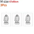 M 67x90CM 3Pcs