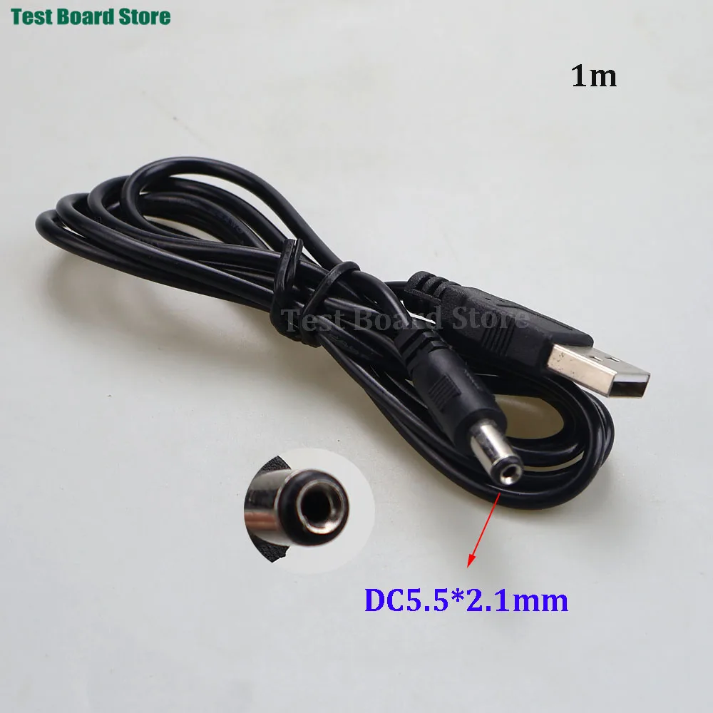 Universal USB A to DC Power Supply Extension Cable with Multiple Plug Sizes