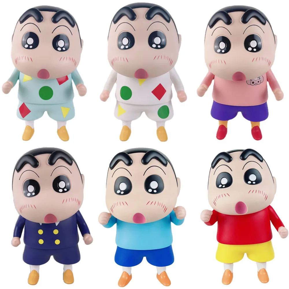 

40 см фигурка Crayon Shin-chan периферийная Серия ПВХ Модель орнамент Кукла Коллекция украшения Аниме ограниченные подарки на день рождения