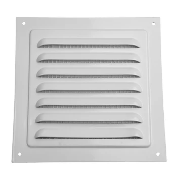 1Pc Air Vent 150-300mm Aluminum Louver Vent Grille Cover Square Vent Insect Screen Cover For Home Improvement Hardware