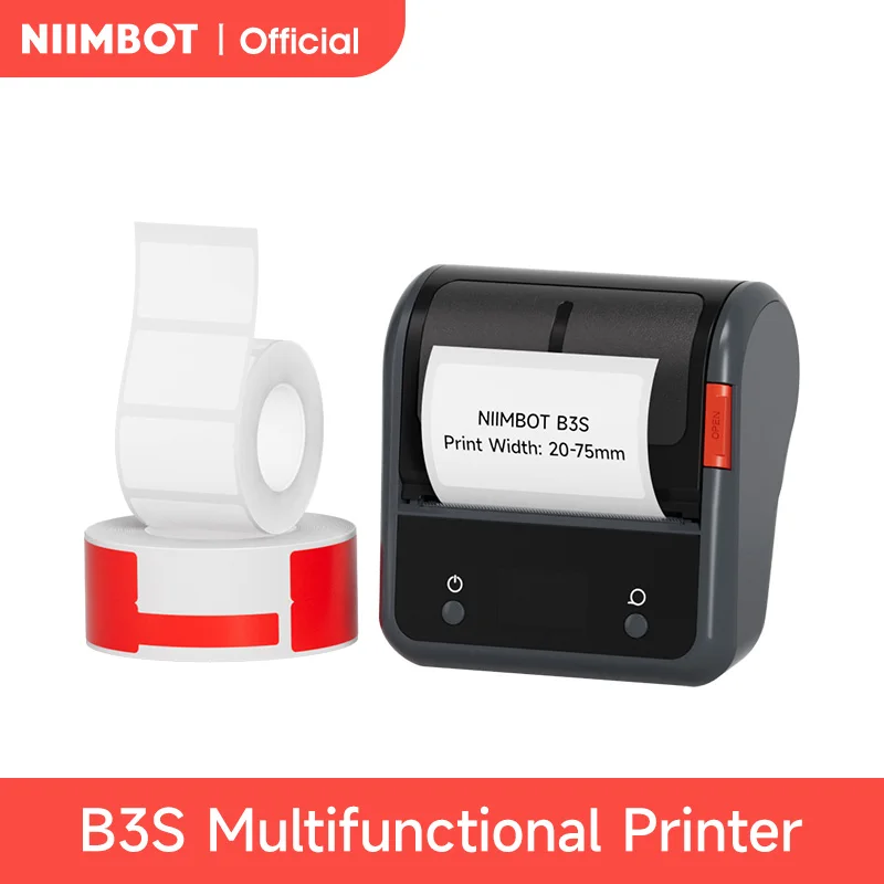 Impressora Térmica Portátil Código de Barras Auto-adesivo Etiqueta de Bolso Mini Sticker Maker Jóias Vestuário Commercia Niimbot-b3s