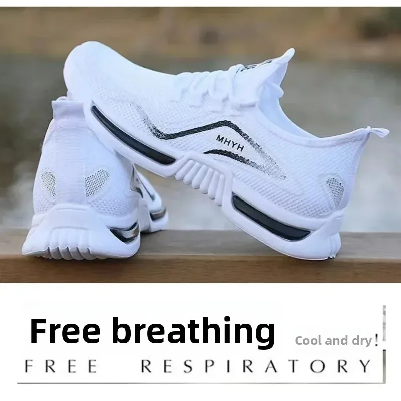Men Shoes Slip on Fashion Sneakers Male Sport Running Shoes Breathable Gym Training Walking Tennis Shoes Non Slip Workout Flats 3