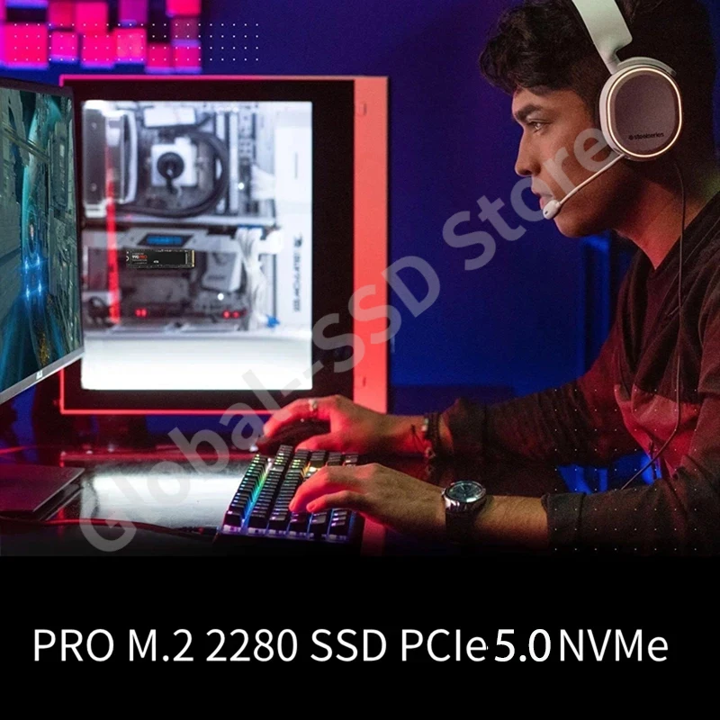 Ʈ ũž PC PS5  ο  ָ Ʈ ̺, NVME SSD TLC ϵ ̺ ũ, 4TB, 2TB, 1TB, M.2 990 PRO, 14000 MB/s