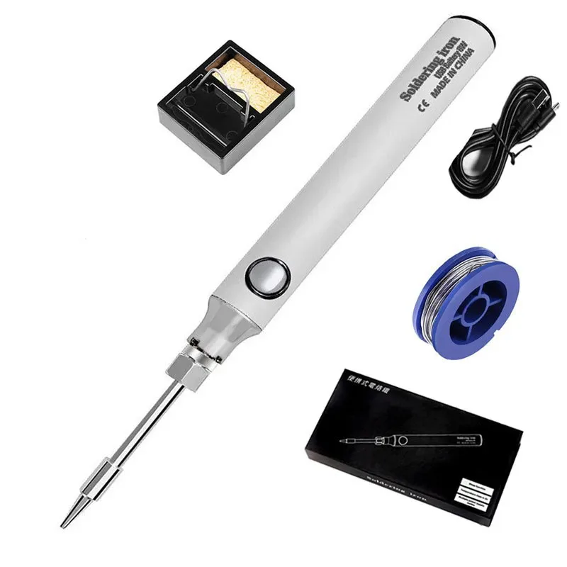 

Wireless Charging Electronic Soldering Irons Solder USB 5V 8W Fast Charging Lithium Battery Portable Repair Welding Kit Tools