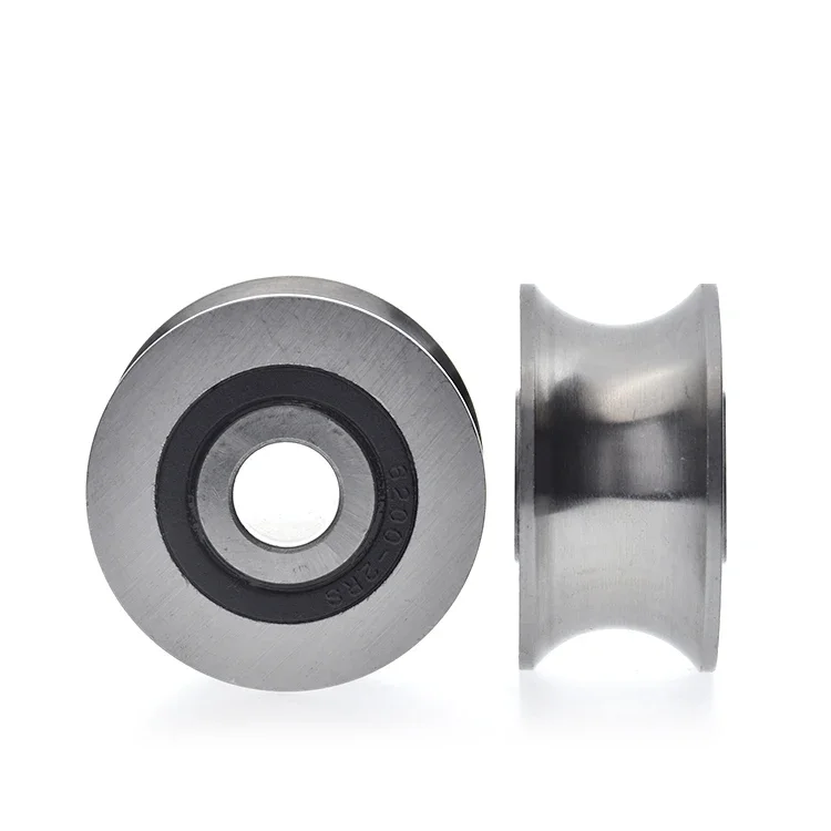 더블 로우 볼 베어링 풀리, 20mm 트랙 가이드 휠, r10 U 그루브 휠, 롤링 가이드 휠, 10*38*19, 1 개