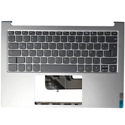 Enhanced Palmrest Upper Cover with US/Latin Keyboard for Lenovo Yoga Slim Laptops (Silver Latin)