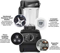 Explorian Blender with Programs, Professional-Grade, 64 oz. Low-Profile Container, Black (Renewed Premium) 2