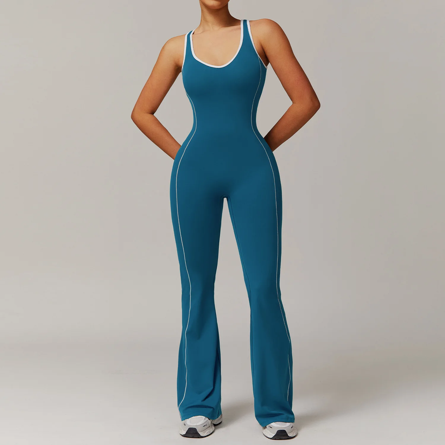 Hollow Out Beauty Back Yoga Jumpsuit Sportswear Women Gym Clothes Running Fitness Yoga Bodysuit Backless Jumpsuits Sports Set yoga set sports set gym workout set sportswear set fitness set sports bra set yoga pants set fitness jumpsuit