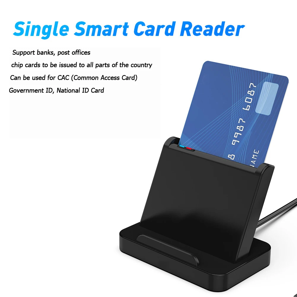 SCR816 USB 스마트 카드 리더기 ID IC CAC SIM 카드 리더기 (Windows, Max OS, Linux용)