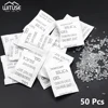 50-200 Packs Damp Moisture Dehumidifier Non-Toxic Silica Gel Desiccant Absorber Bag Clothes Food Storage For Kitchen Room Living 3