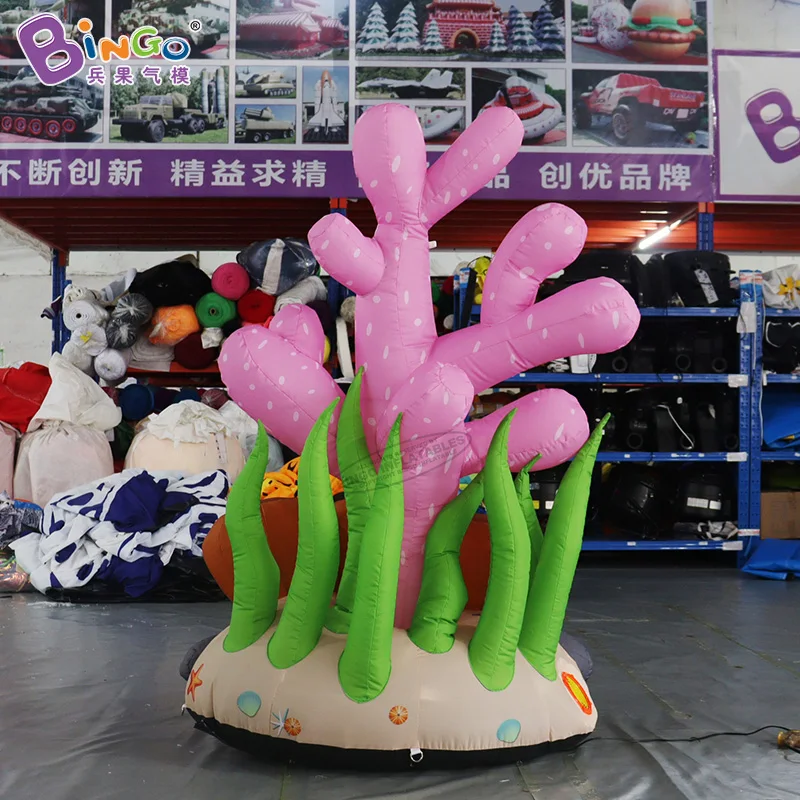 

Custom Made Inflatable 1.39x1.12x2 Meters Delicate Coral Model For Sea Theme Display