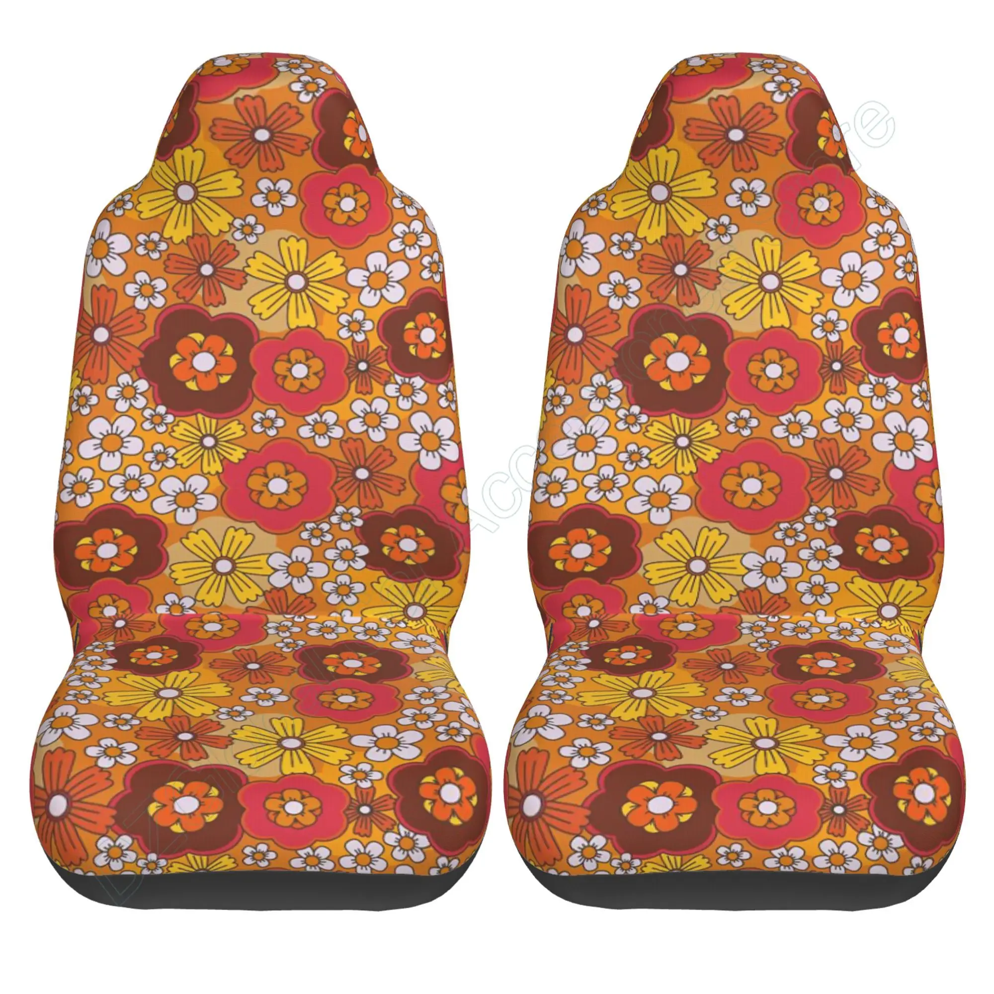 Woisttop, set completo di 2 coprisedili per auto con pastore tedesco, flessibile, elastico, universale, adatto per auto, camion, furgoni