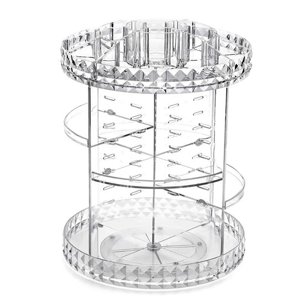 【Sheonly】Transparent Acrylic Rotating Multifunctional Makeup Organizer: uk Stock, 4 Days Free Delivery, & No Order Amount limit