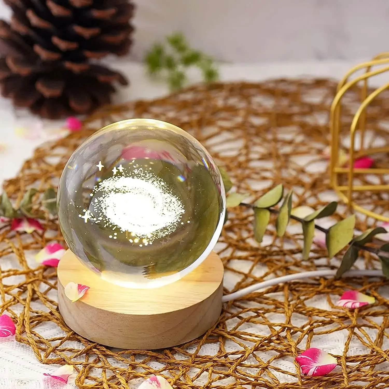 7PCS Large 3D Seamless Sphere Silicone Molds for Resin Casting, Round Ball Orbs Epoxy Resin Mold for Jewelry Soap Candle