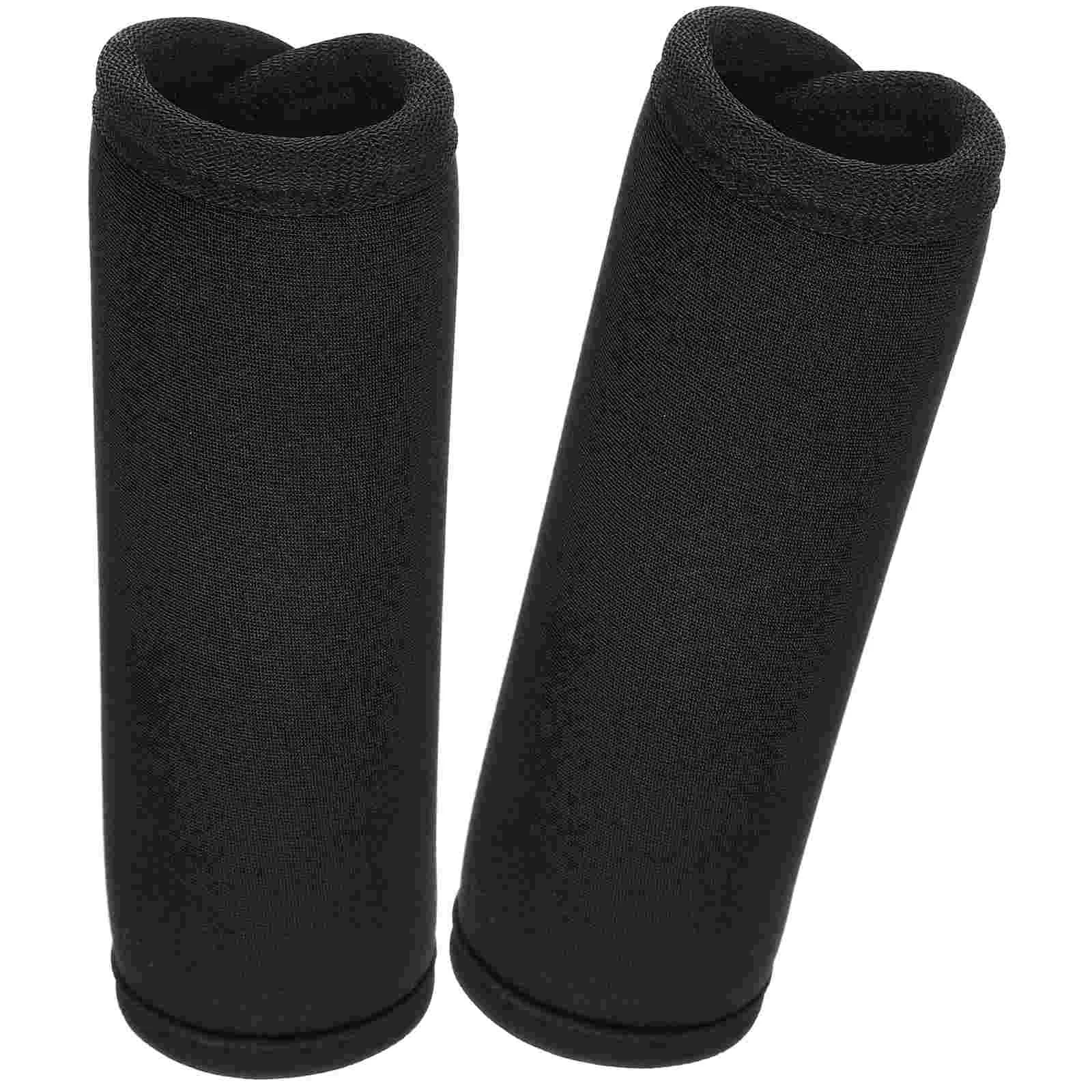 

2 Pcs Horizontal Bar Non-slip Weight Lift Polyester Mat Barbell Pad Fixation Anti-slip Portable Cover Supply Detachable