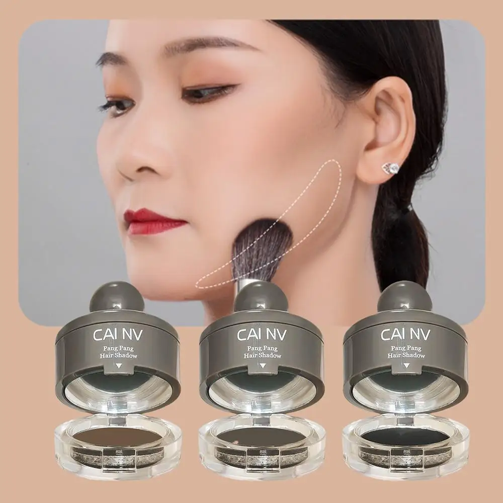 Brown Hairline Powder Hair Replacement Filling Forehead Bun Shadow Waterproof Powder Cover Hair Sweat-Proof Modification Li Z4M6 1pcs transparent pe film elastic jewelry display ring earrings bracelet necklace storage hair clip badge holder dust proof box