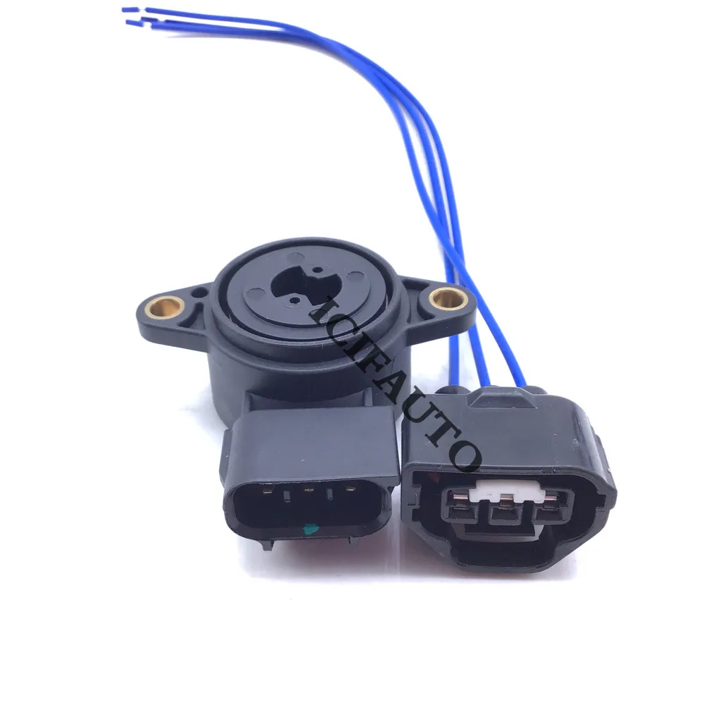 Throttle Position Sensor Md615571 Plug Pigtail Connector Wire For