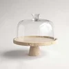 Hot Selling Natural Marble Stand Decorating Marble Round Wedding Cake Pastry Stand For Baking Travertine Cake Stand 3