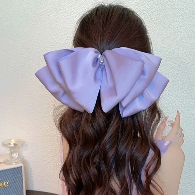 Luxury Big Bow Headband Clip for Women - Face-Framing Sweet Hair Accessories, Mini Straight Barrettes&Elegant Hair Clips Party
