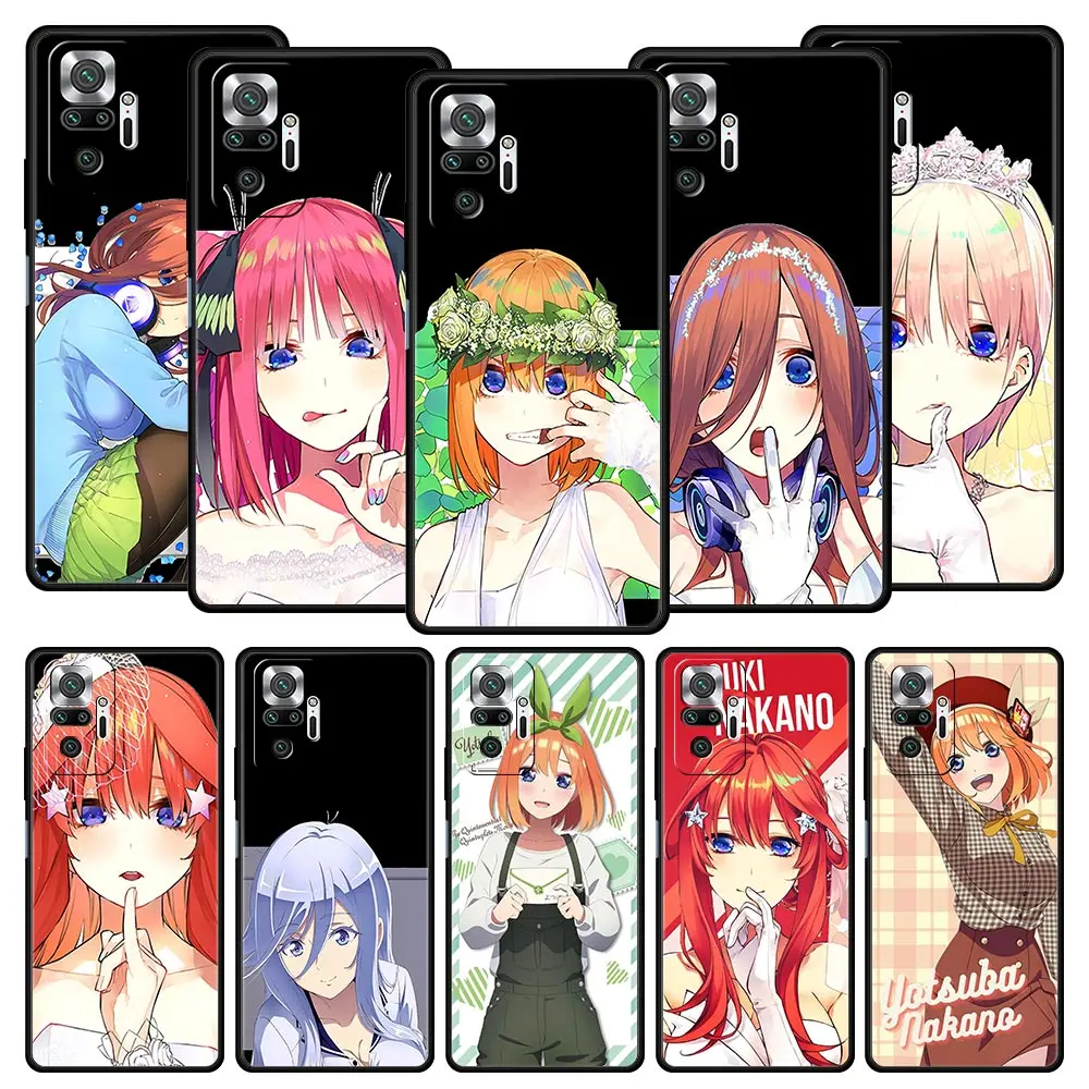 

Toubun no Hanayome For Redmi 10C Case For Xiaomi Redmi Note 12 11 10 Pro Plus Soft Phone Case 10S 9S 9 9T 8T 9C 9A 8 8A 7 Cover