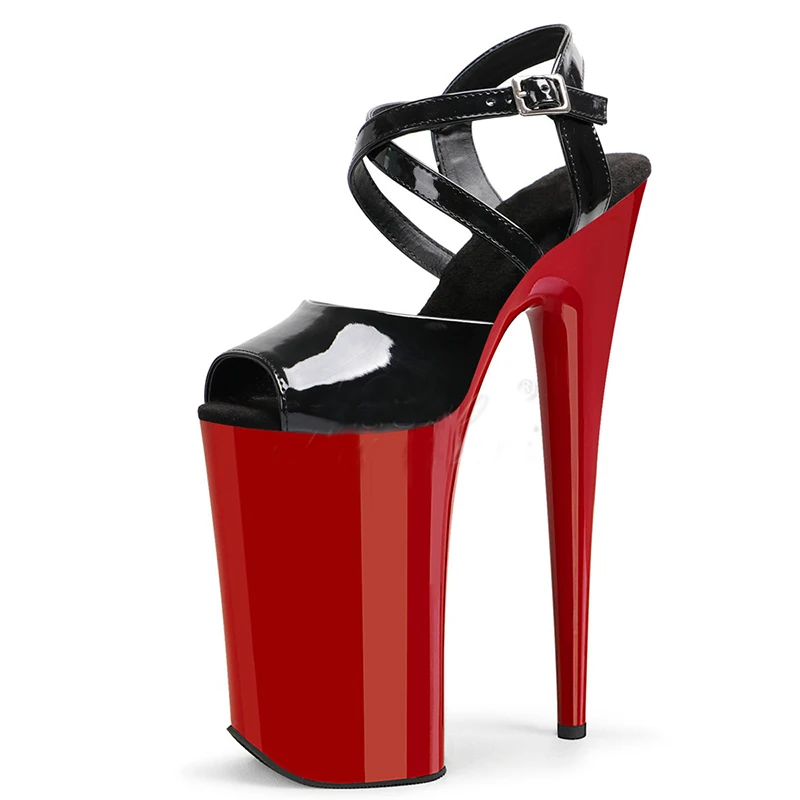 

LAIJIANJINXIA New 26CM/10inches PU Upper Sexy Exotic Women's High Heel Platform Party Sandals Pole Dance Shoes