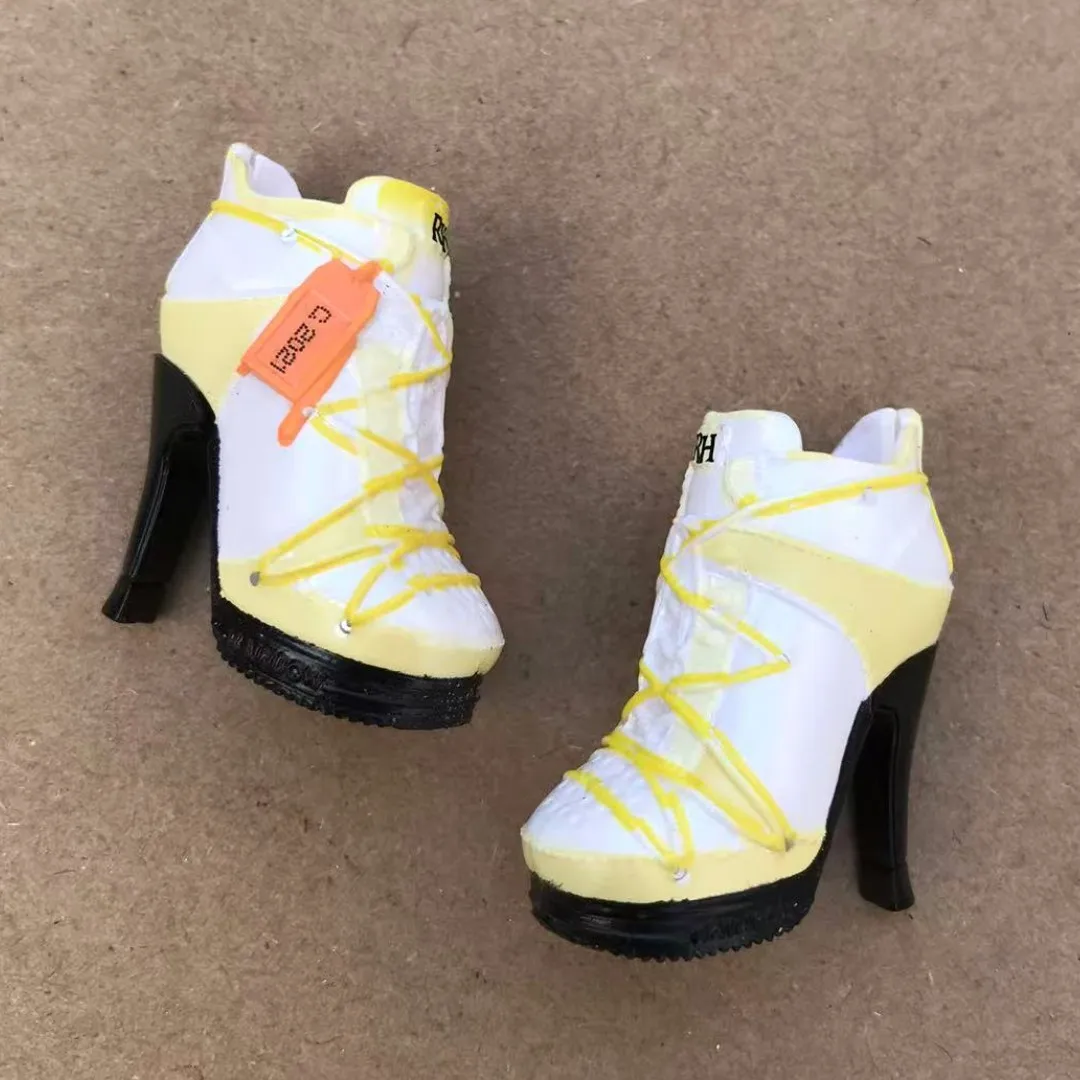 Stylish High Heeled Doll Shoes - Trendy 1/6 Scale Footwear Accessories