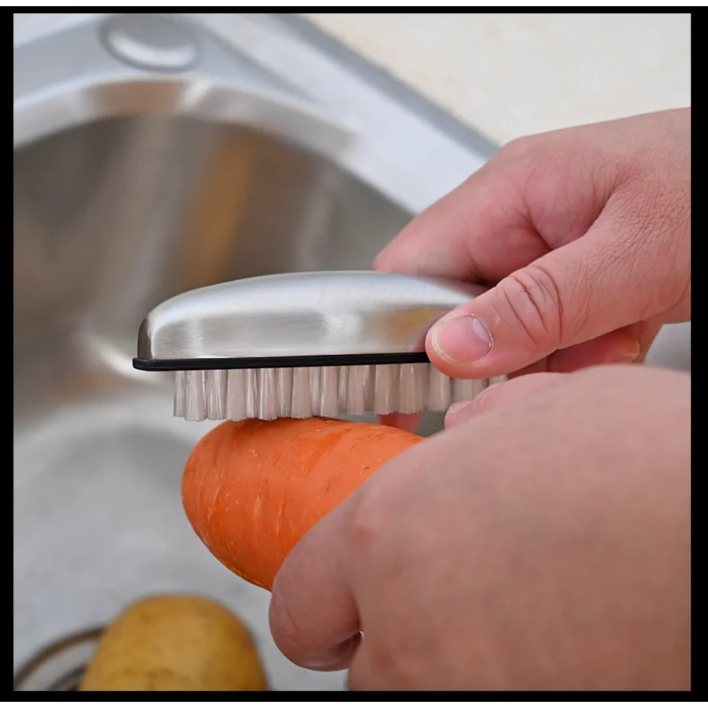 

Nail Brush Hand Brush 304 Stainless Steel Nail Brush Kitchen Supplies Fruit and Vegetable Cleaning Brush Kitchen Gadgets