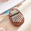 1Pcs Wood Mini Thumb Piano Musical Toys 8 Tones Portable Beginner Finger Piano 3