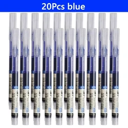 Set of 10 High - Quality Needle Tip Gel Pens - Kawaii Stationery for School and Office Writing (20pcs blue)