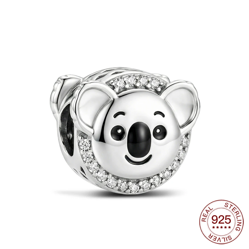  귀여운 코알라 참 오리지널 참 브레이슬릿 호주 동물 비즈 쥬얼리 여성용 생일..