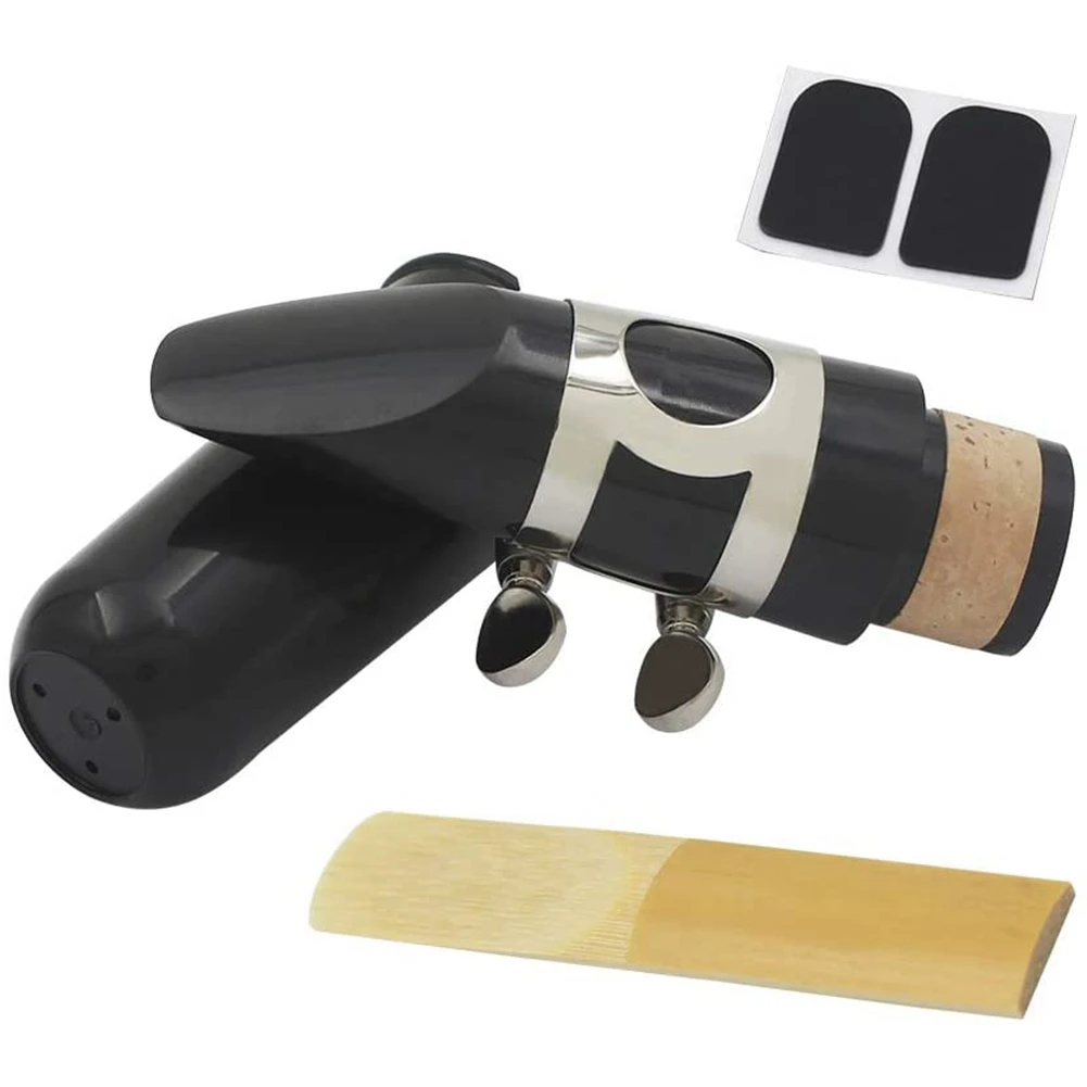 A51Q-Mouthpiece Kit, Includes Ligature+Clarinet Reed 2.5+Black Clarinet Mouthpiece Plastic Cap Musical Instrument Accessories