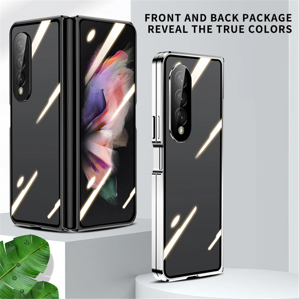

Magnetic Anti Peeping Privacy Cover For Samsung Galaxy Z Fold 3 5G Case Screen Camera Protection Shockproof Phone Coque Fundas