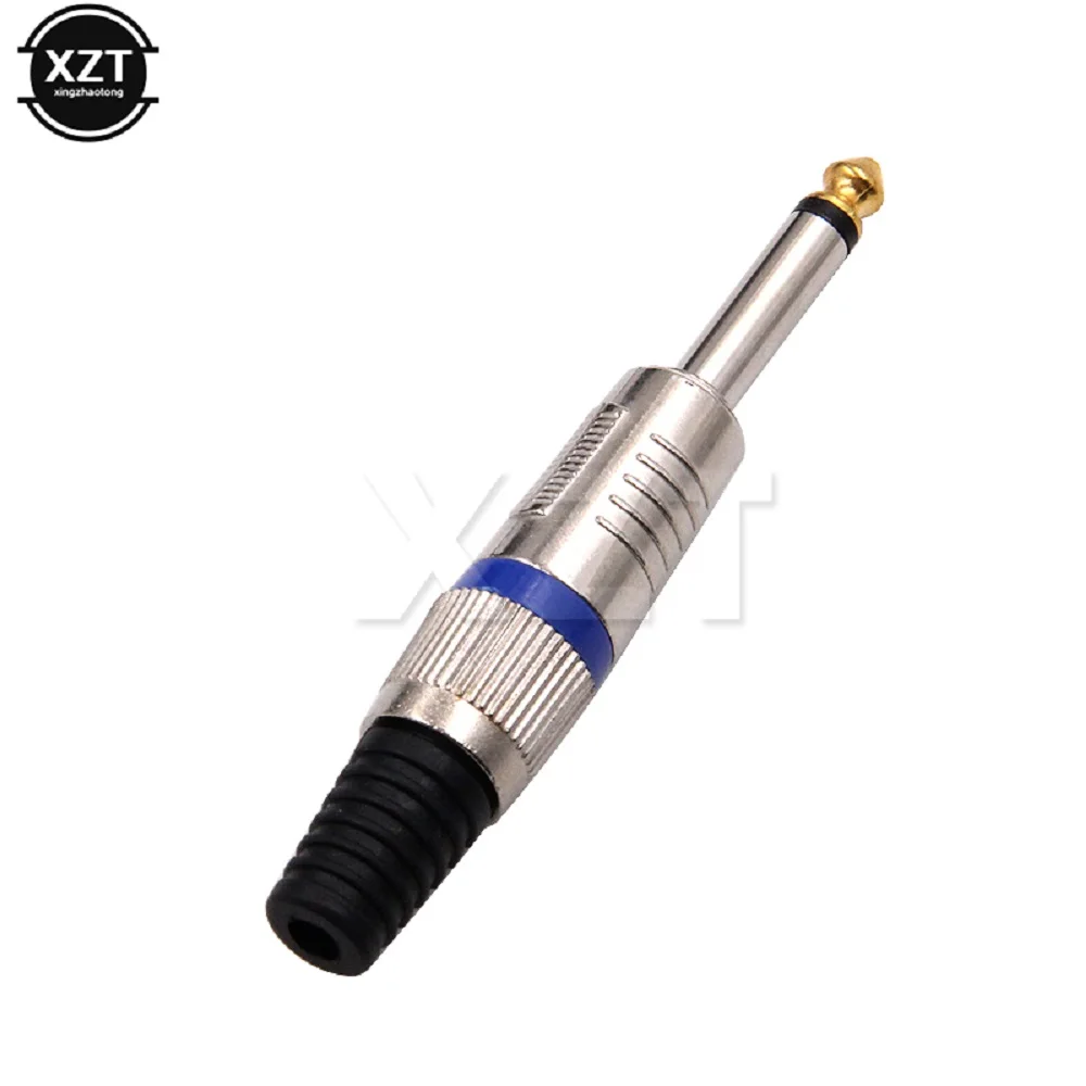Mono Sophomore Core Amplifier Microphone Plug 6.35mm Male Mono Plug To RCA Female Jack Connector For Microphone Connecting Hot 2