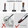 75ml Nail Brush Cleaner+Container+Filter Brush wash liquid Manicure Tools set 4