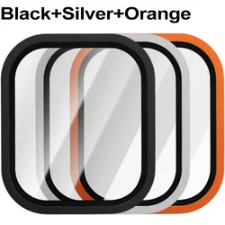 Premium Titanium Alloy Watch Frame with Tempered Glass Screen Protector - Watch Ultra 3 2 1 (Set A)