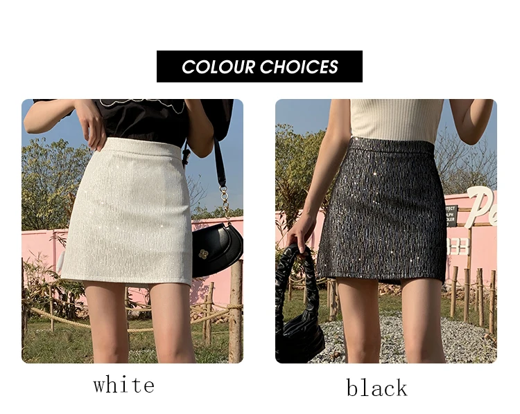 brown skirt Skirt Women Clothing Bright Silk 2021 Summer fashion A-Line Short Skirts High Waist Female Mini Skirts Womens Black Jupe Femme black pleated skirt