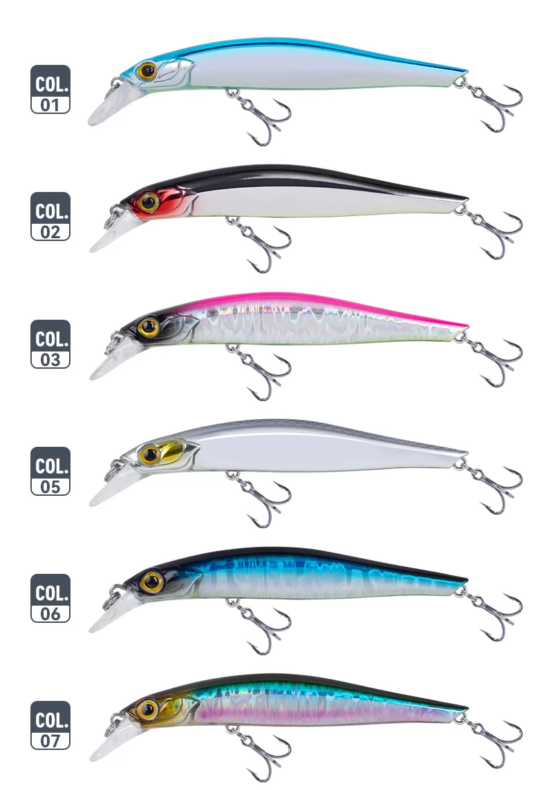 Kingdom Artist Hard Minnow 6g 9g 14g 18,6g 60mm 80mm 95mm 105mm Künstliche Jerkbait Wobbler Sinking Swimbait Forellenköder – Detail 10