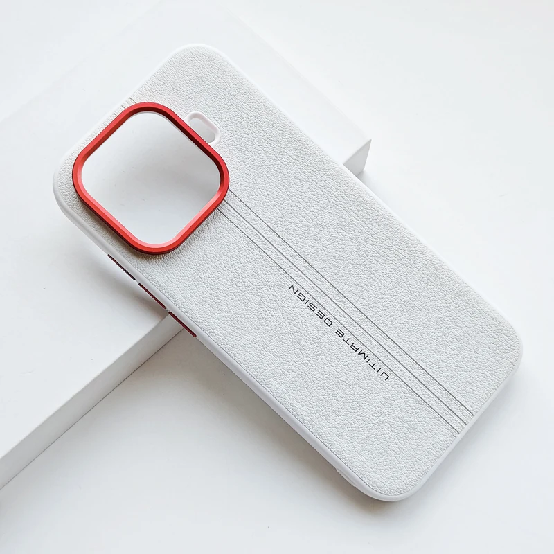 Premium Business PU Leather Case with Soft TPU Edge - Ultra Thin Cover