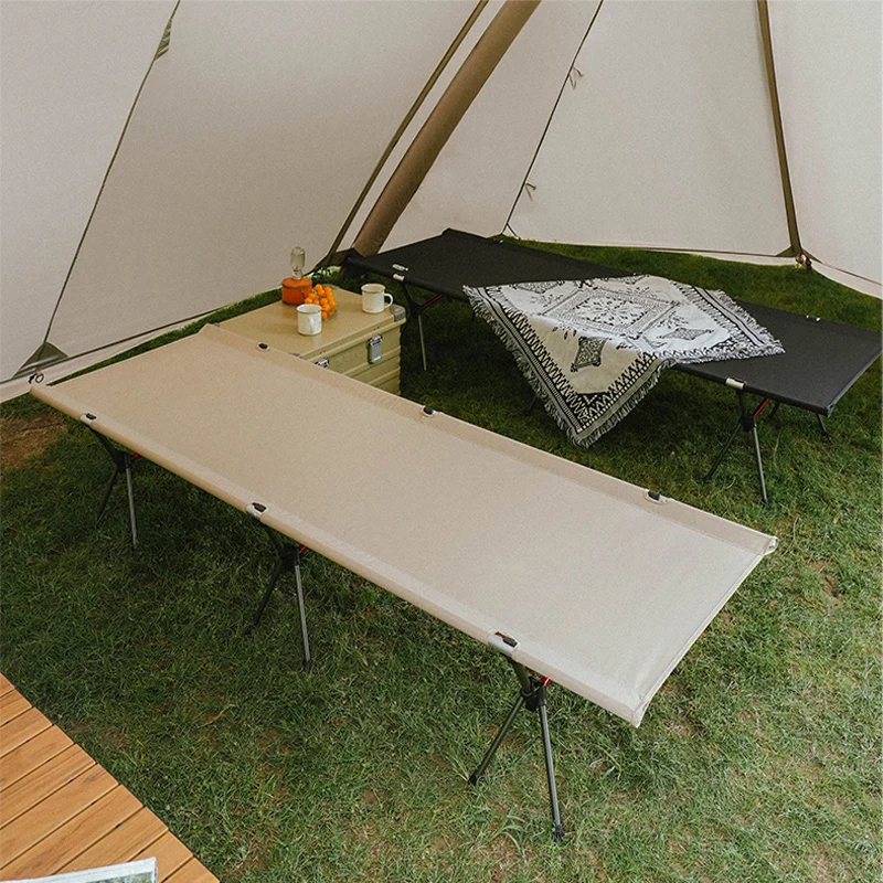 UltralightFoldingCampingCotPortable7075AluminumAlloyHighLow