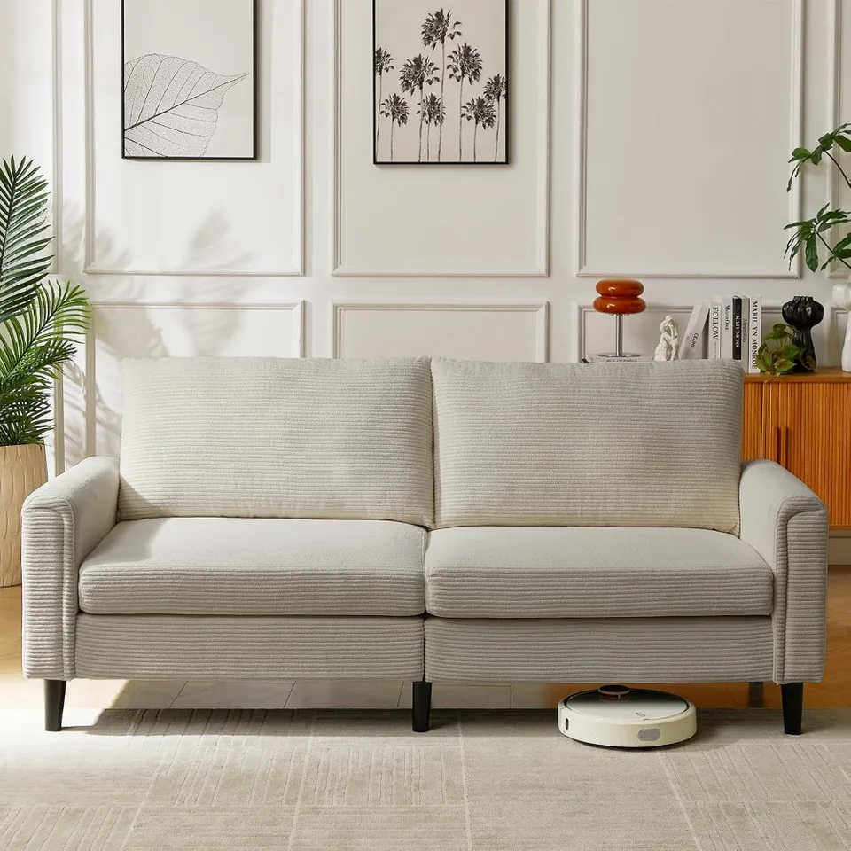 80インチの二人掛けソファ、狭いスペース用の小さなソファ、調節