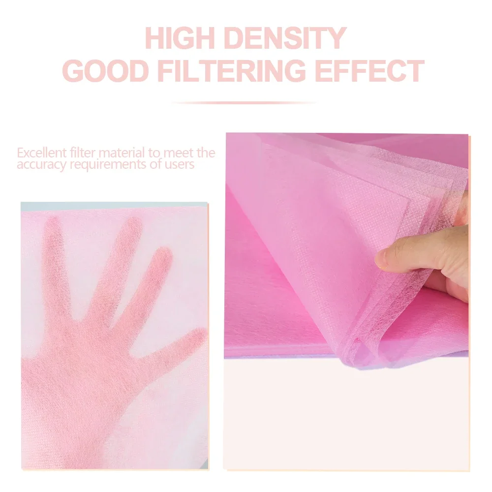 100Pcs/Bag Nail Art Vacuum Dust Collector Non-Woven Filter Cotton Paper Manicure Dust Filter Paper for Nails Vacuum Cleaner