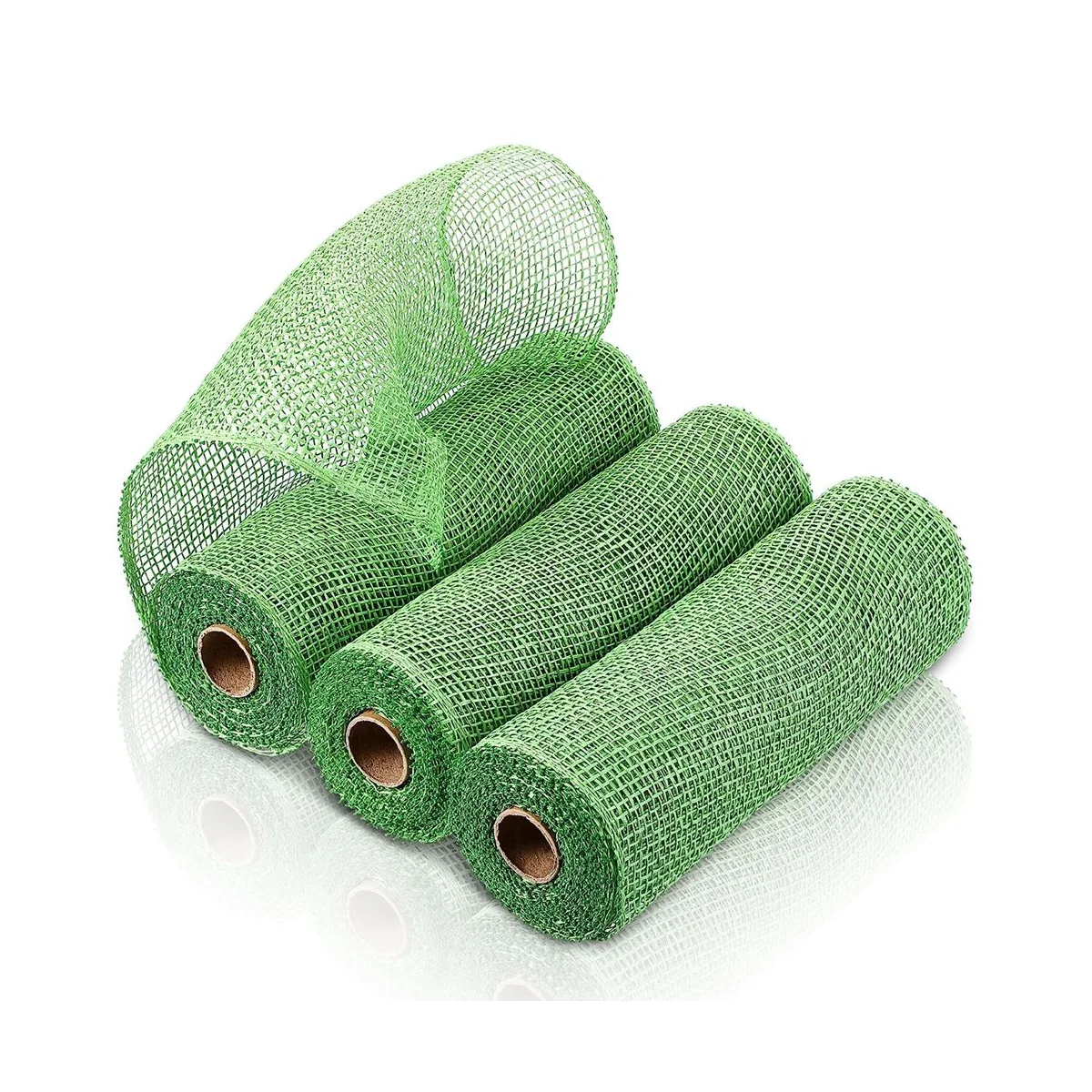 

3 Rolls Burlap Decoration Mesh 10 Inch Wide Decorative Mesh Ribbon Wrapping Ribbon Rolls for Craft DIY Making