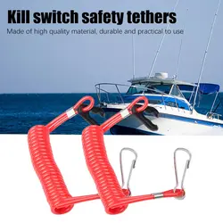 Cordon de sécurité pour moteur de bateau hors bord, 2 pièces, cordon de coupure d'urgence pour Yamaha 