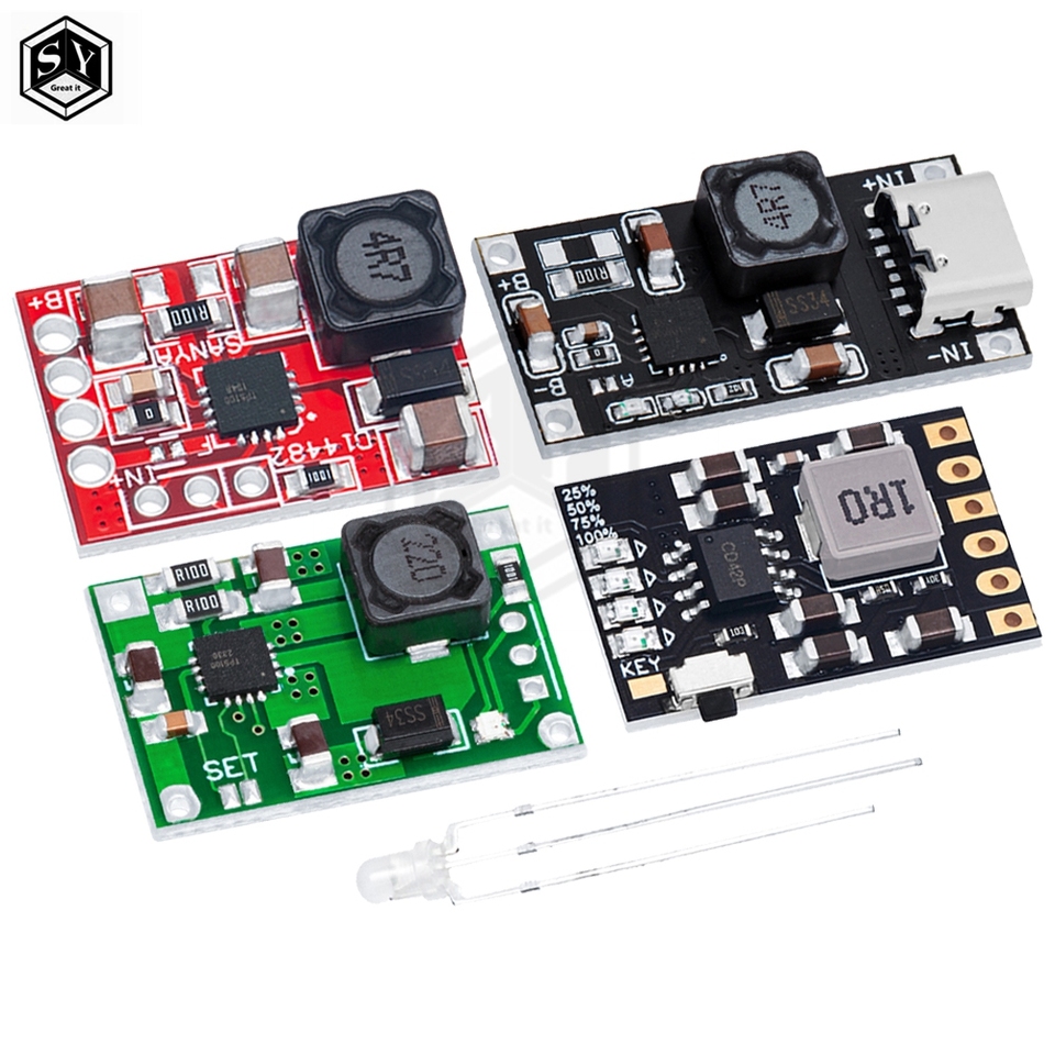 TP5100 charging management power supply module board TP5000 1A 2A compatible with 4.2V 8.4V single and double lithium batteries