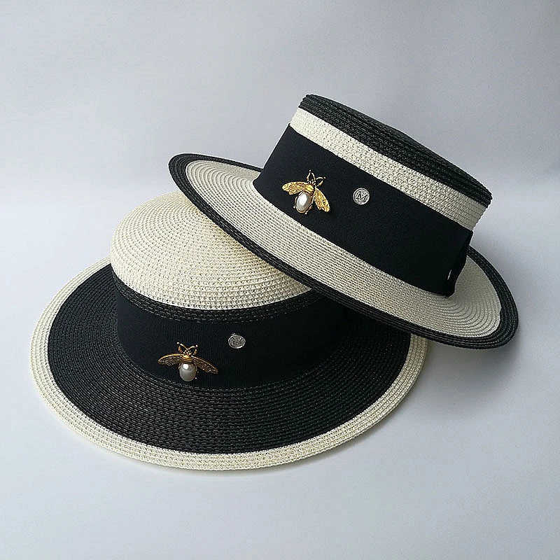 Sombrero de jazz de Panamá para gorro de retales para vacaciones de diario, salvaje, abeja, | - AliExpress