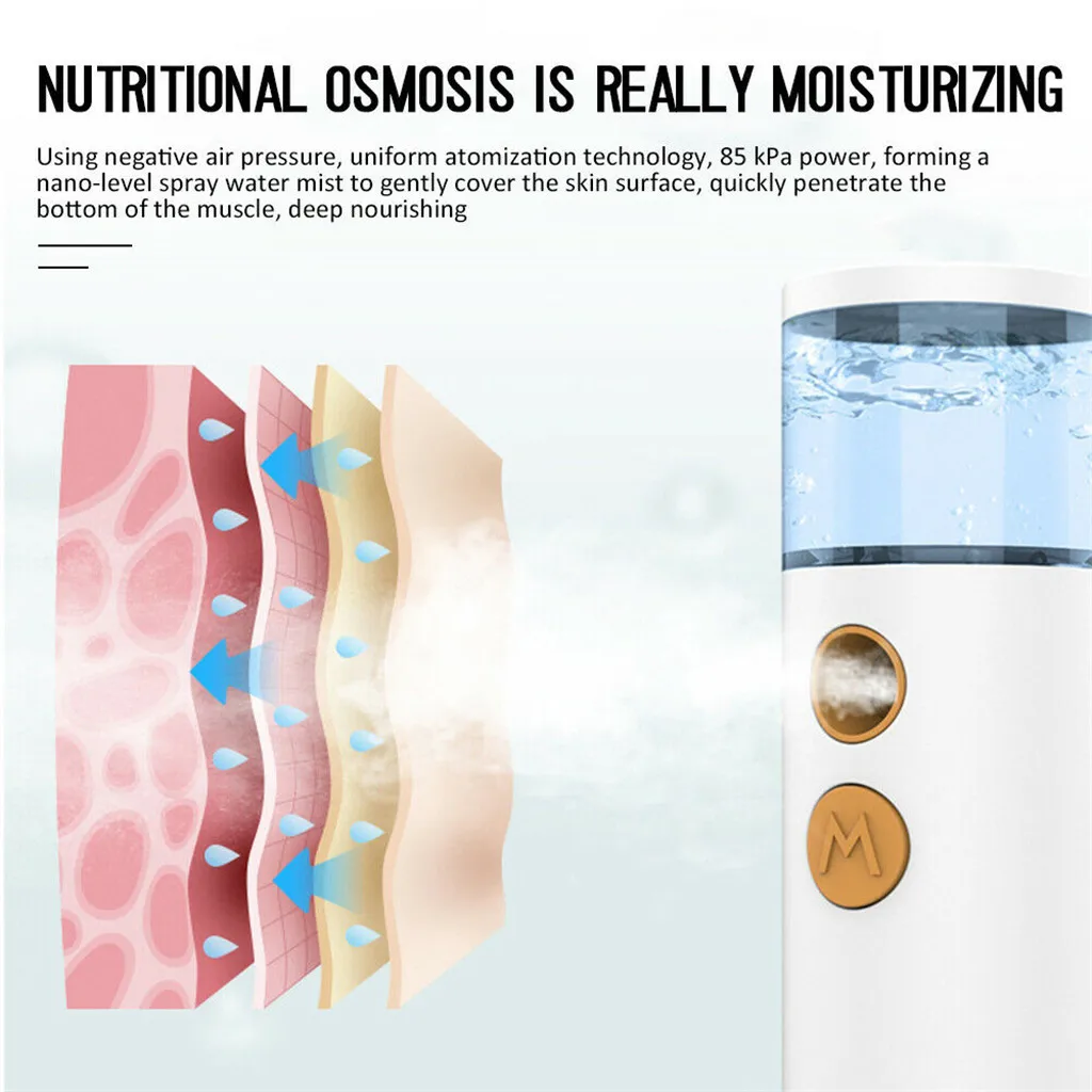 USB 20ml rechargeable face nano mist sprayer aroma diffuser humidifier