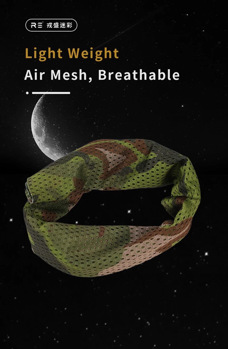 Chinesisches 81-Typ Woodland Camouflage Mesh Halstuch Taktische Outdoor-Reit-Gesichtsmaske mit Sonnenschutzschal und Kopfbedeckung – Detail 4