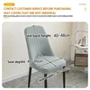 1Pcs Seat Slipcovers For Dining Room Home Decor Thickened Curved Backrest Chair Cover Special-shaped Cover Cushion Cover 2