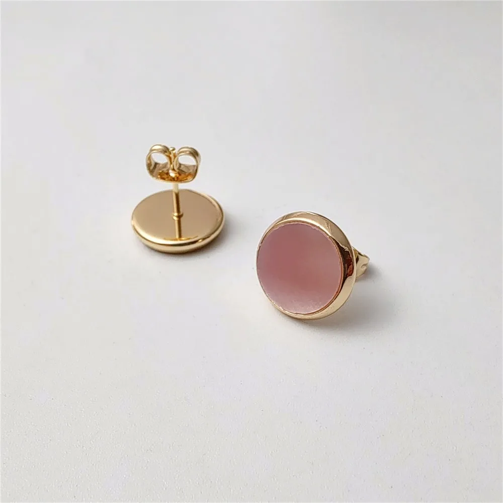 FUWO Wholesale Boho Round Shell Earrings - Handcrafted Statement Jewelry for Beachy Chic Vibes ER621 5Pairs/Lot