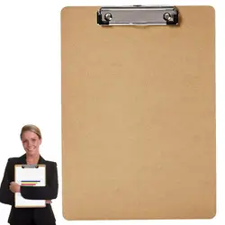 Hardboard Clipboard Office Clipboards Standard A4 Letter Size Kids Clip Boards With Low Profile Clip Supplies For Office Jobsite